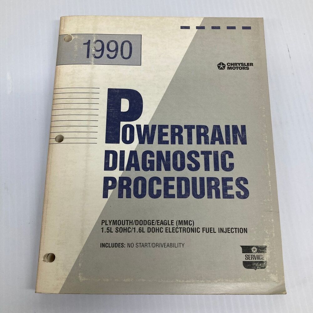 Plymouth Dodge Eagle Powertrain Diagnostic Procedures 1990 Manual